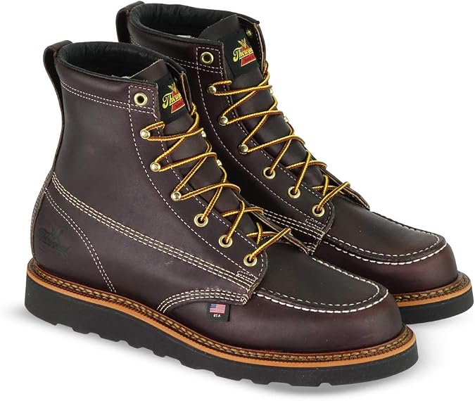Thorogood Men's 6" Moc-Toe Wedge-Heel Non-Safety Boot
