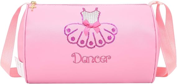Cute Ballet Dance Bag,Tutu Dress Dance Bag,Waterproof Lightweight Ballerina Duffle Bag ballerina backpack for girls
