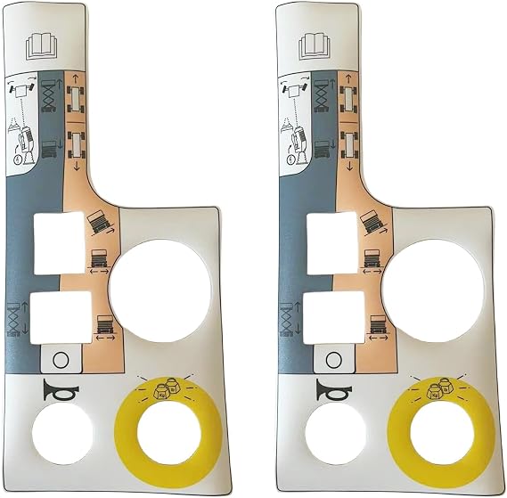 Control Box Decal for SkyJack 2PCS,156885 156885SJ for SkyJack Electric Scissor Lift SJIII3215 SJIII3219 SJIII3220 SJIII3226 SJIII4620 SJIII4626 SJIII4632 SJIII4740(2PCS)