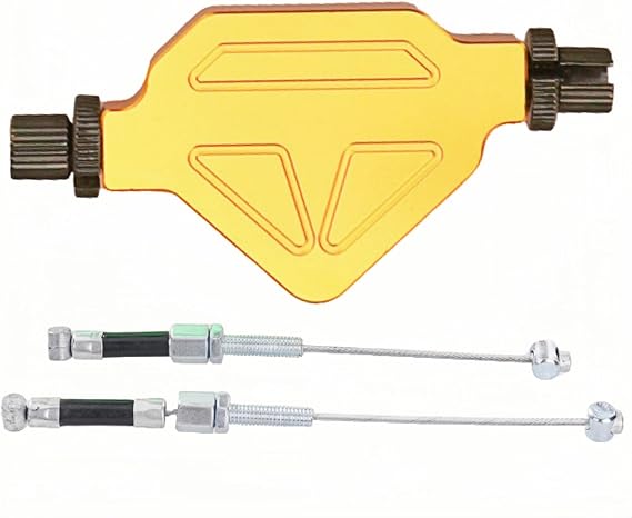 Universal Motorcycle Stunt Clutch Lever Easy Pull Clutch System with Short Pole Cable for Off-Road Mud Pit Bicycle 1Pc(Gold)