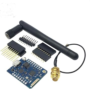D1 Mini Pro NodeMCU-Based WiFi-SoC ESP8266 ESP-12 IoT Microcontroller w/ 16MB Flash, Micro-USB Connection & External Antenna