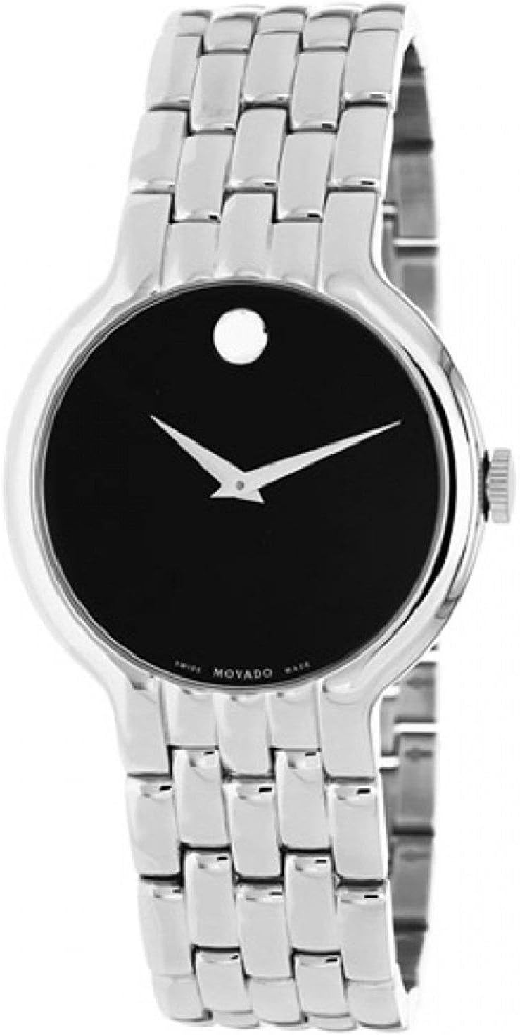 Movado Classic Stainless Steel Case and Bracelet Black Dial Classic Dot