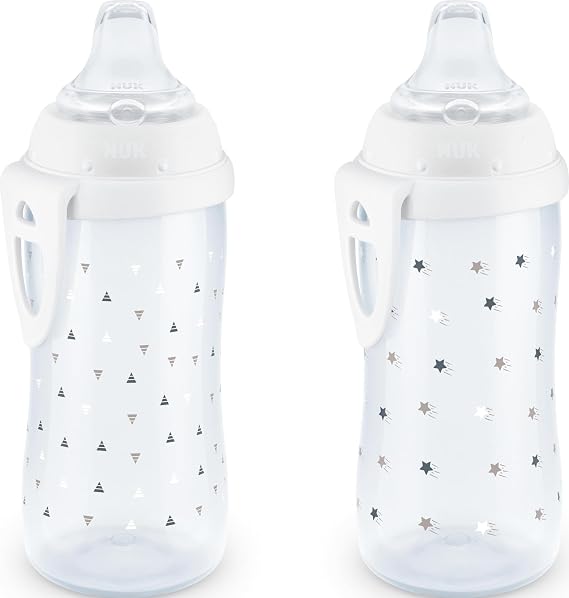 NUK Active Sippy Cup, 10 oz, 2 Pack, 12+ Months, Timeless Collection