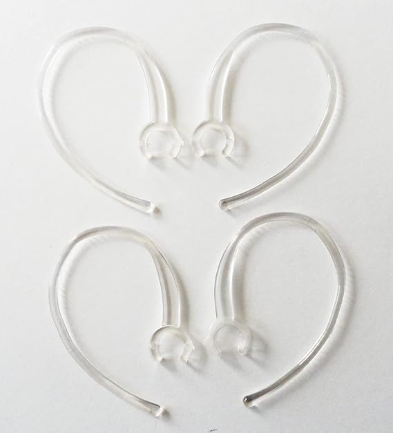 Universal Small Clamp Bluetooth Ear Hook Loop Clip Replacement Clear-4
