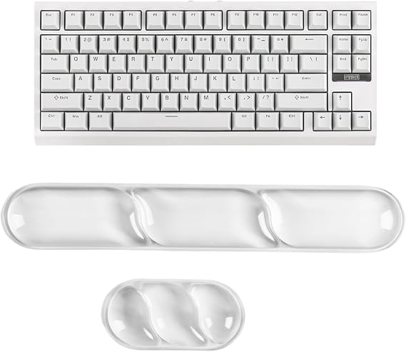 EPOMAKER G84 80% RGB Gaming Mechanical Keyboard+CloudGel Wrist Rest for Keyboard and Mouse