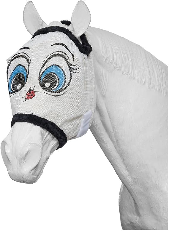 Tough 1 Novelty Ladybug Mesh Fly Mask, Yearling/Pony, Multicolor