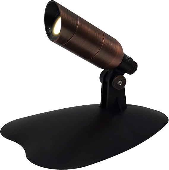 Ignite Landscape Lighting 1-Watt Bronze Mini LED Spotlight Kit with 6-Watt Transformer for Landscape Lighting, Ponds, and Water Features - MSKIT1W-BZ