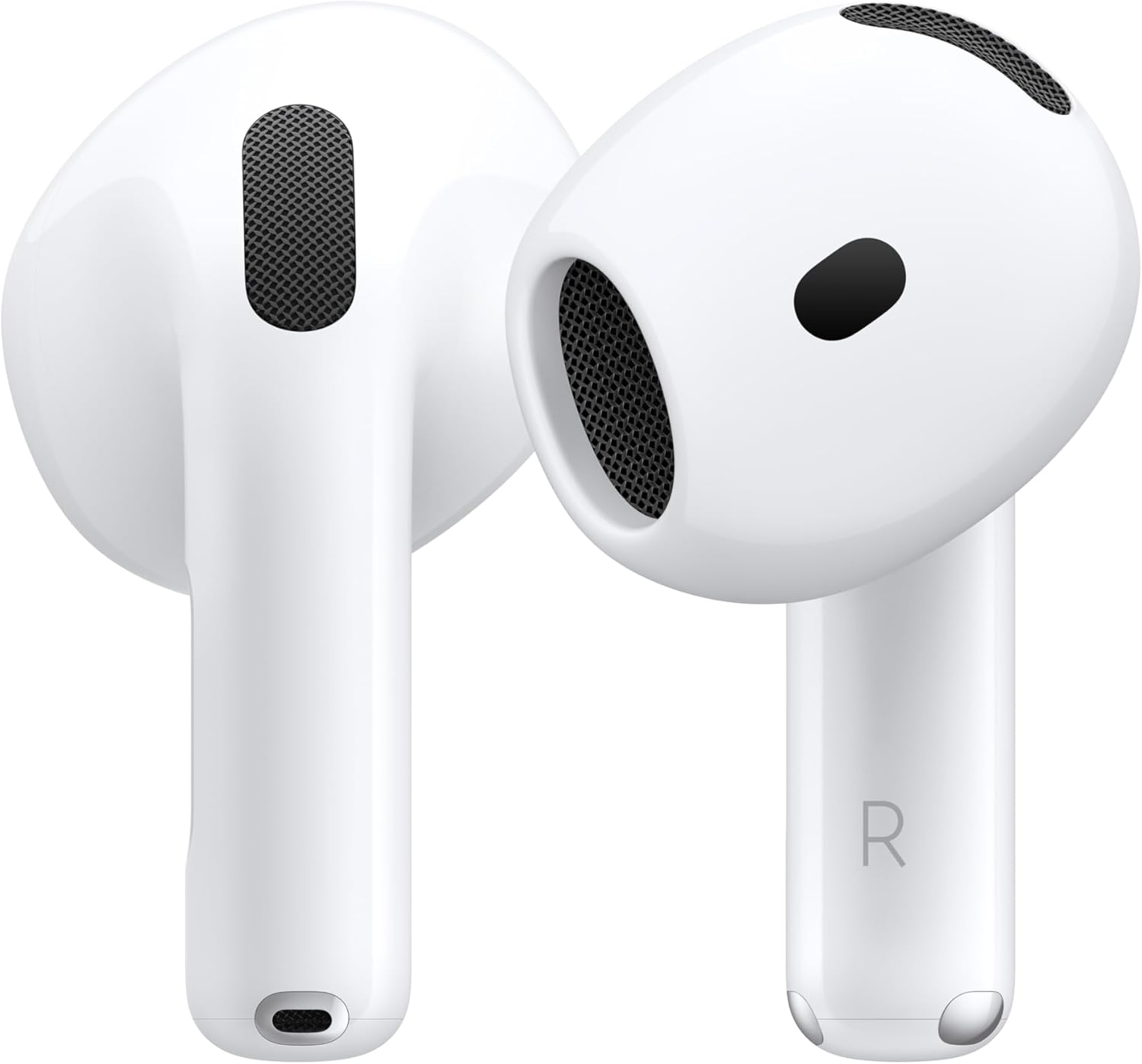 Apple AirPods 4 Wireless Headphones, Bluetooth Headset, Personalized Spatial Audio, Dung and Waterproof Design, USB-C Charging Box, H2 Chip, Up to 30 Hours Battery Life, Effortless Installation with iPhone