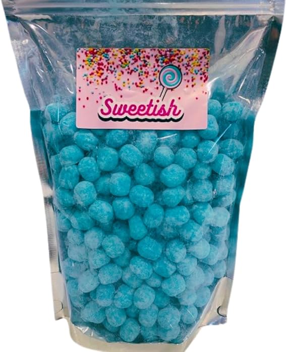 Blue Raspberry Bon Bons 1kg Sharing Pouch - Pick & Mix - Wedding Favour - Birthday- Vegan Recipe -By Sweetish