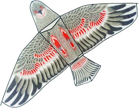 Kite Decoy Single Line with String Play Fun Animal Kite Bird Kite for Park Boy Girls Outdoor Activities Outside Summer, with White, 72CMX7CMX2.2CM