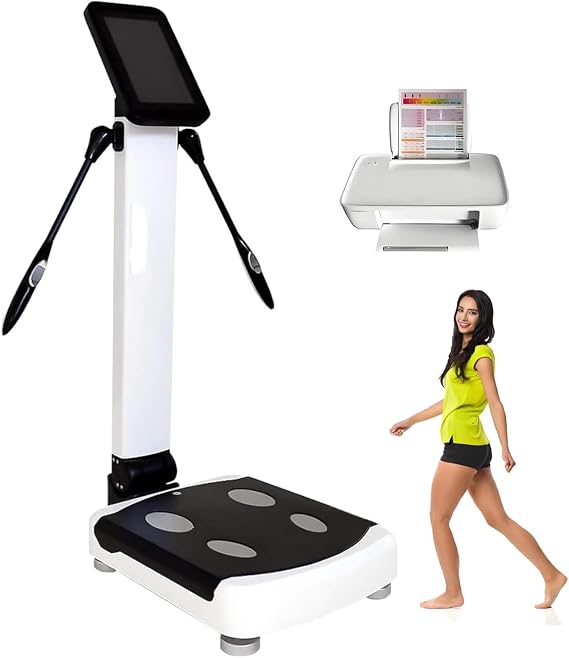 Commercial Body Composition Analyzer,Body Digital Scale,Smart Body Health Analyzer,BMI Measurement Tool,Bioelectrical Impedance,Muscle Mass Inbody Scale with Printer