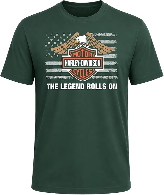 Harley-Davidson Military, The Legend Rolls On, Mens Overseas Military Tour T-Shirt
