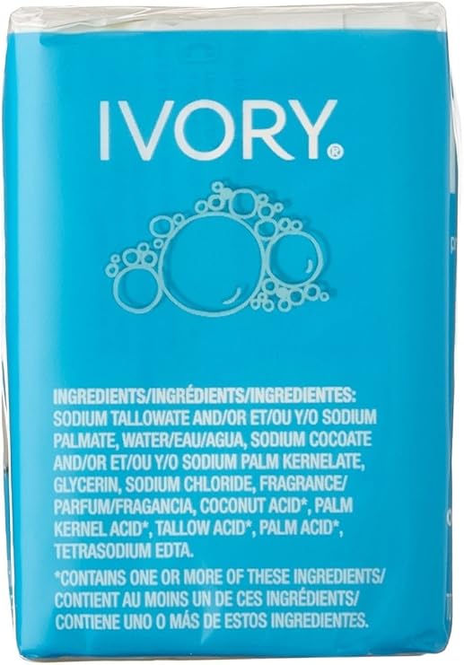 Ivory Soap Simply Ivory 3 Bars 3.1 Ounce Each (Value Pack of 24)