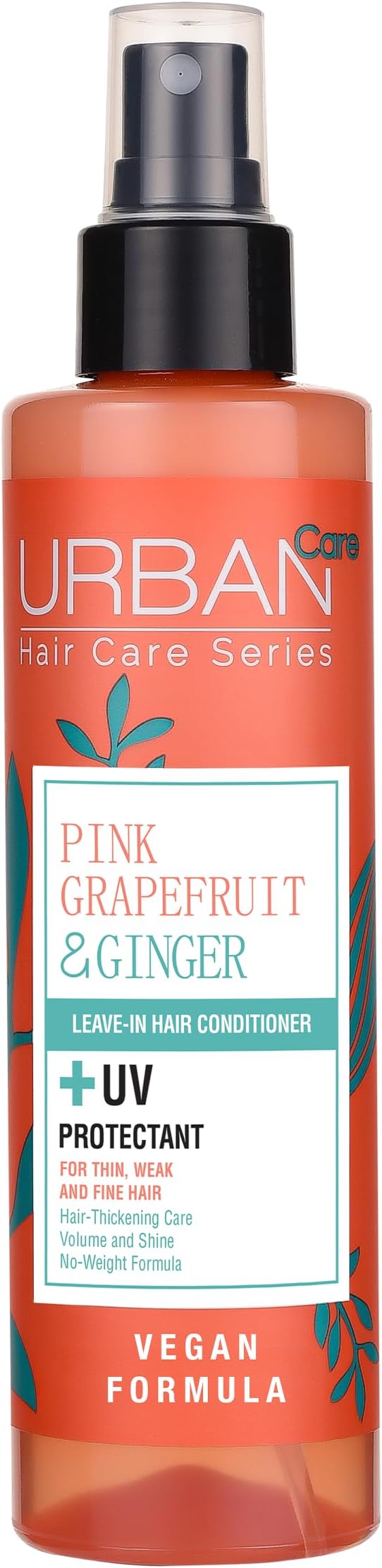 URBAN Care Pink Grapefruit & Ginger İnce Telli Saçlara Özel Dolgunlaştırıcı Sıvı Saç Bakım Kremi 200 ml- Vegan