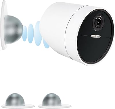 UYODM 2 Pack Metal Wall Mount Compatible with SimpliSafe Wireless Outdoor Security Camera,360° Adjustable Easy to Install and Remove, Camera Not Included White