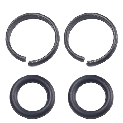 Retainer Ring and O-Ring Set for 3/8in 1/2in Air for impact Wrench, Compatible with for craftsman IR and Standard Pneumatic Tools, 2 Packs Square Drive Socket Clip Repair Kit(1/2)