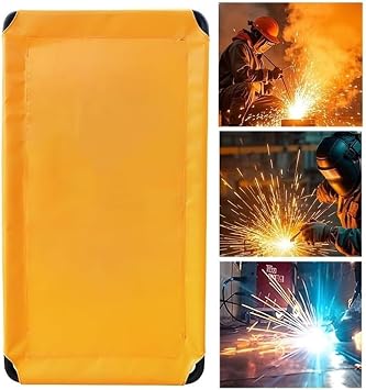 Rygcrud Welding Screen with Frame - Flame-Resistant, 1 Panel Welding Fence Barrier, Welding Blankets Divider for Workshop
