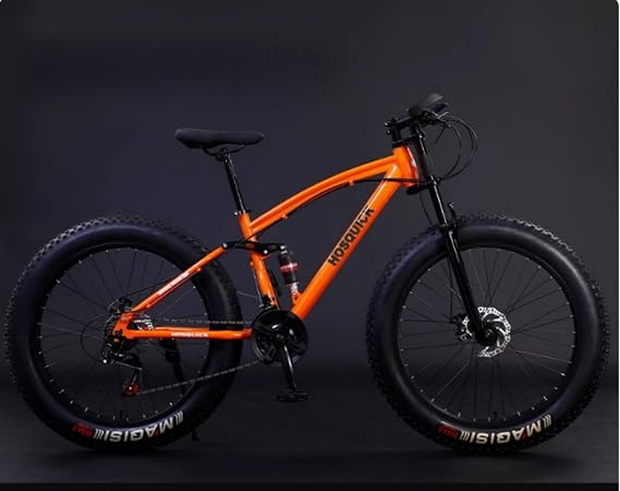 20/24/26" 7/21/24/27/30 Speed Fat Bike Viper Snowmobile 4.0 Wide Age Wheel Fat Tire Bike Variable Speed Mountain MTB Bicycle for Kids Adults Middle School High School Students Students Commuter