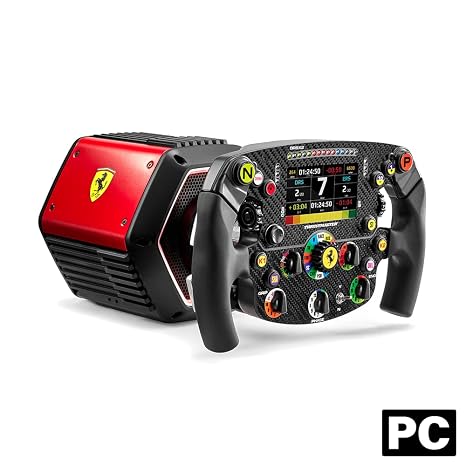 Domestic Genuine Thrustmaster Thrustmaster Steering Controller - T818 FERRARI SF1000 SIM, Direct Drive, Force Feedback Compatible Replaceable Wheels, Ferrari Official License PC