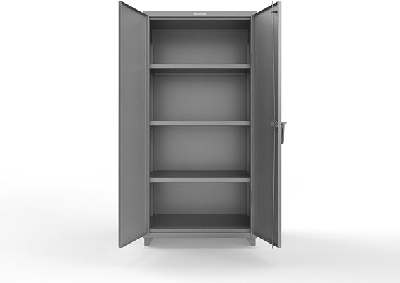 Strong Hold Extra Heavy Duty 14 GA Cabinet with 3 Shelves - 36 in. W x 24 in. D x 75 in. H