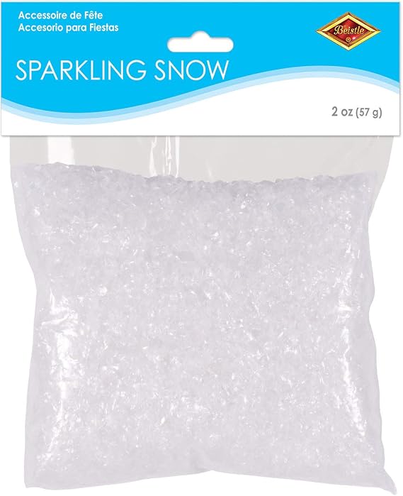 Beistle Sparkling Snow Iridescent Winter Display Confetti, 2 Ounces