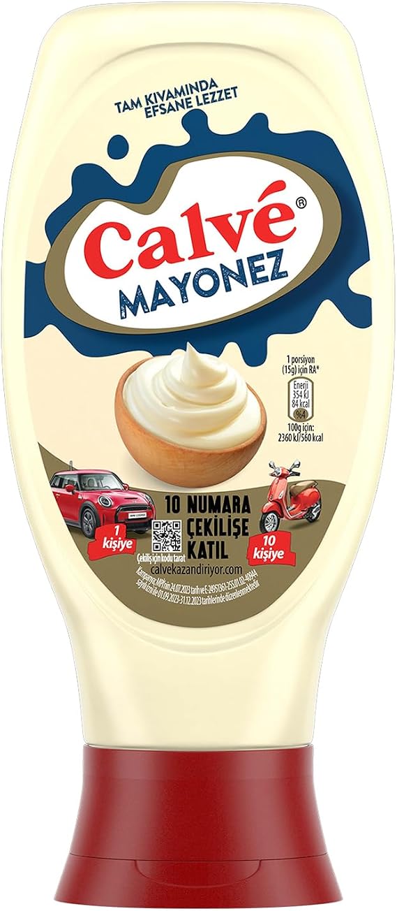 Calve Mayonez Tam Kıvamında Efsane Lezzet 380 g
