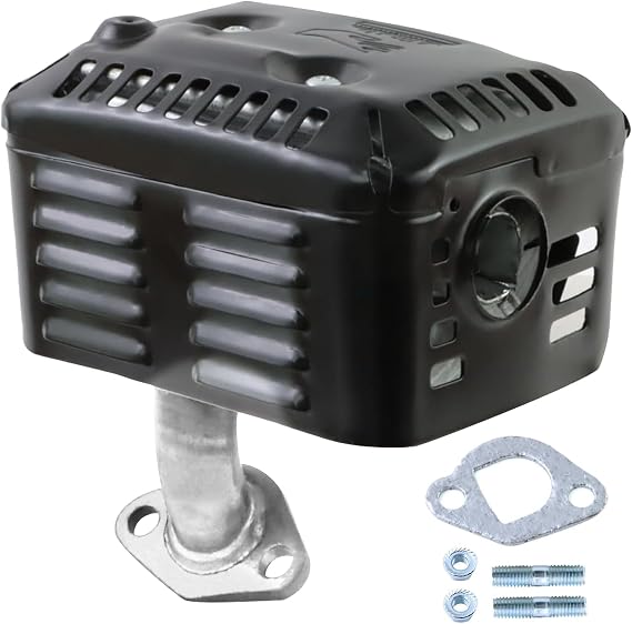 KIKITE Muffler Exhaust Assembly Compatible with Honda GX160 GX200 GX140 Muffler Exhaust Silencer 18310-ZF1-000 5.5hp 6.5hp Engine Motor