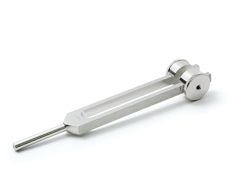 ADC 128 Hz Medical-Grade Tuning Fork Instrument with Fixed Weights, Non-Magnetic Aluminum Alloy