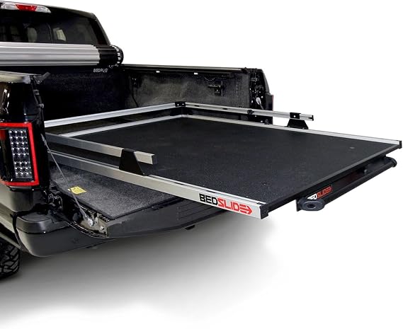 Bedslide 1500 Contractor Sliding Truck Bed Organizer, 78 x 48-Inch, Capacity 1500 lbs., Truck Bed Storage Tray, Silver