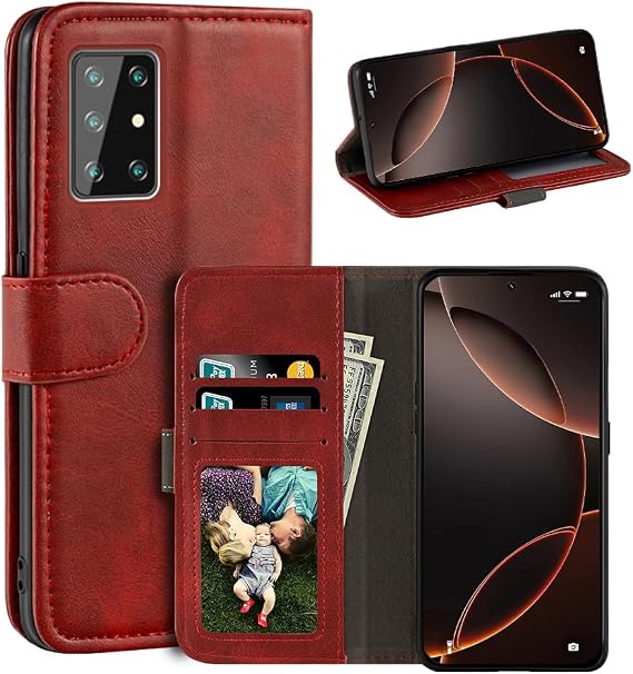 Leather Flip Case for Cubot X30 - Red