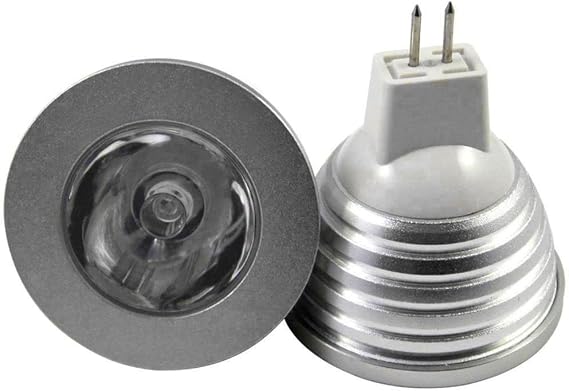 XUPHINX 16 Color Changing MR16 3W RGB LED Light Bulb Lamp AC/DC 12V +IR Remote Control,1PCS