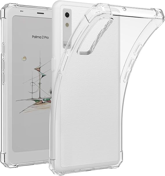 6.1インチ Onyx Boox Palma 2 Pro Mobile ePaper eReader2025用クリアケース - 超薄型軽量TPU透明フレキシブルソフトバックカバークリア