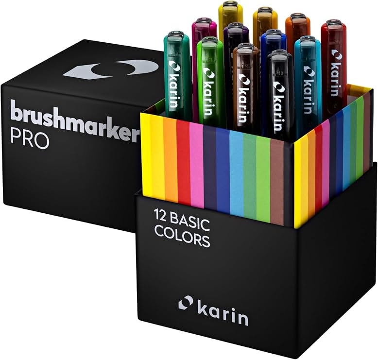 Karin Pro Basic Colors Case Brush Marker