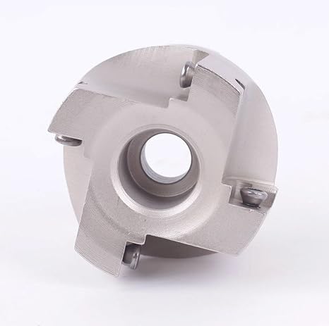 Diameter 2.5"0.86" (6322mm) Cutting Angle 90 Degrees Alloy Steel Square Shoulder Indexable Face Milling Cutter 4Flutes (alloy steel, 90: BAP400R 2.5"0.86" 4Flutes silver)