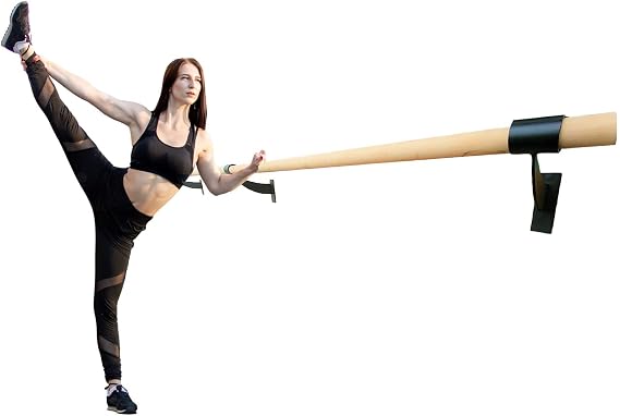 Ballet Barre Wall Mounted 3 FT Long Single Bar Black 1.5 Diameter, Fixed Height Ballet Barre System Traditional Wood, HomeStudio Ballet Bar, Dance Bar, Stretch Bar, DancingStretching