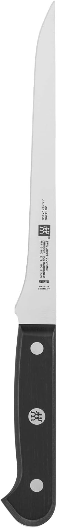 ZWILLING Gourmet 7-inch Razor-Sharp German Fillet Knife, Made in Company-Owned German Factory with Special Formula Steel perfected for almost 300 Years, Dishwasher Safe