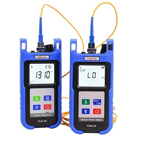 ORIENTEK Fiber Optic TPM-35 Optic Power Meter + TLS-3S SM 1310/1550nm Optic Light Source OPM OLS/1 Set