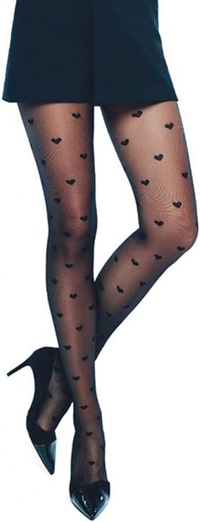 Conte Tights Heart Patterned Sheer Pantyhose Bonheur 20 Den