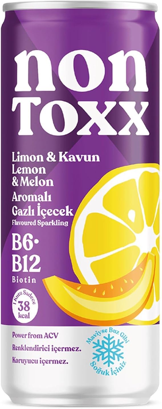 NONTOXX Limon Kavun Sirkeli Gazlı İçecek 250 ml