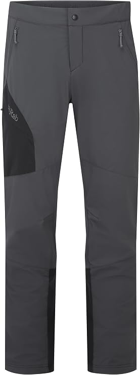 Rab Men's Ascendor Pants | Mid-Weight Water-Repellent Softshell for Climbing & Hiking