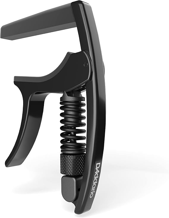 D'Addario Tri-Action Ukulele Capo, Black