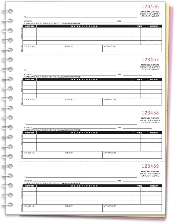 Purchase Order Books - 3-Part