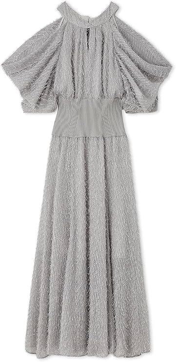 Snidel SWFO251123 Women's Fringe Waist Rib Dress