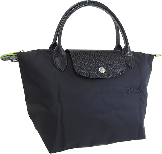 Longshang Women's Handbag, Folding Tote Bag, Lightweight 1621 919 Pliage Green, Le Pliage Green Top Handle Bag, S NOIR/Black