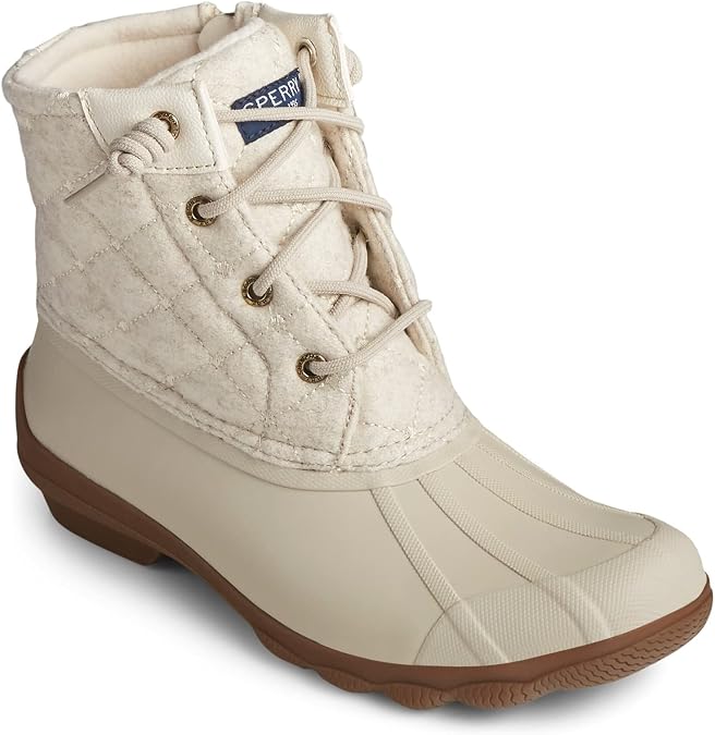 Sperry Women's Syren Gulf Wool Quilt Ivory 8.5 B(M) US