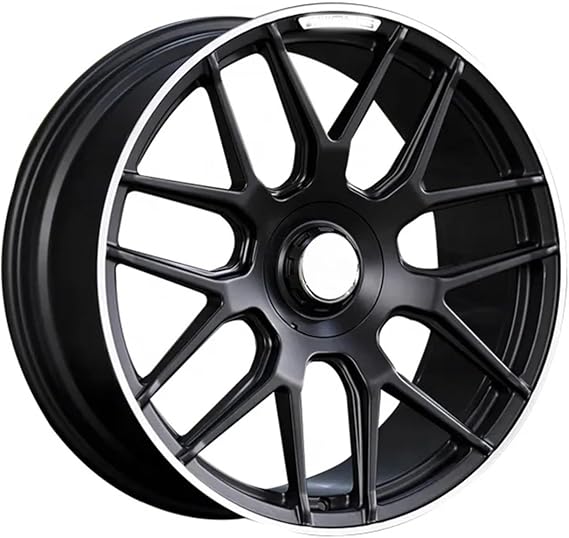 2pcs Custom 18 19 20 21 22 Inch Forged Wheels Aluminum Alloy Car Rims Compatible for Mercedes AMG(BLACK1_18IN.)