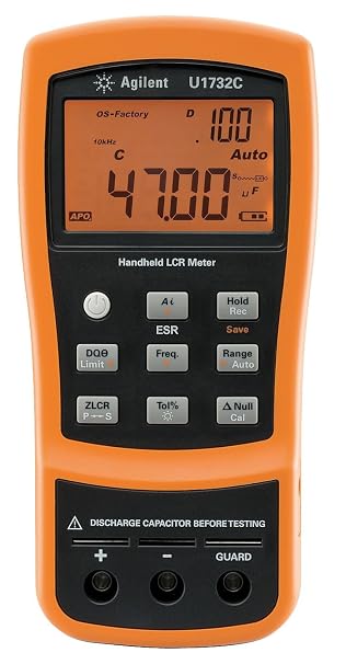 AGILENT TECHNOLOGIES U1731C Handheld LCR Meter, 2000H, 20pF, 200MOHM
