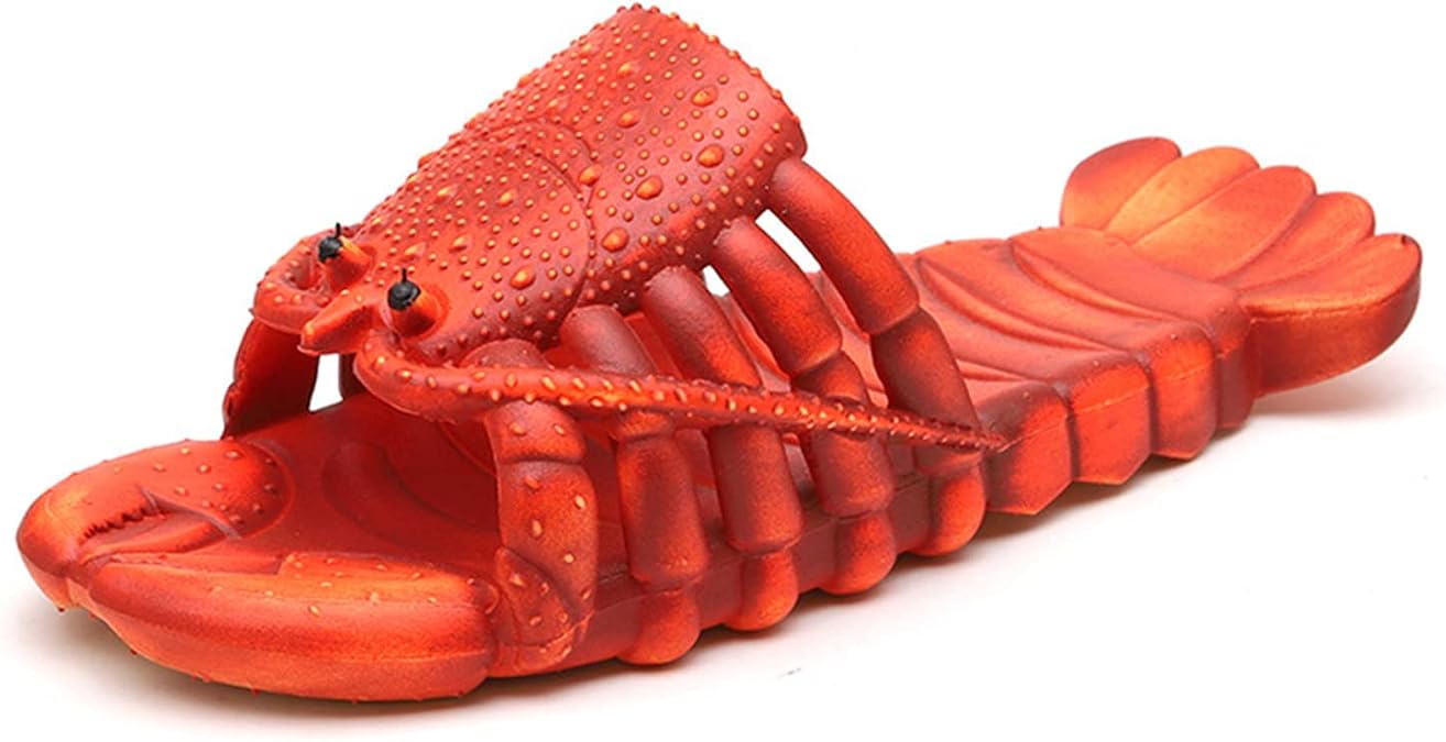 Lobster Fish Shoe Sandals, Animal Fish Slippers for Ladies and Men