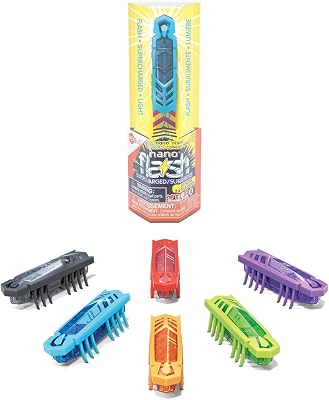 HEXBUG Flash Nano Single - Interactive Sensory Vibration Toy for Kids - Assorted Colors