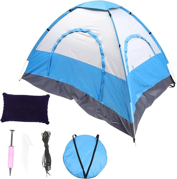 1set Portable Person Beach Tent Uv Convenient Sunshade for Camping Lightweight and Includes Ventilation and Carrying Bag for Family Outdoor Activities